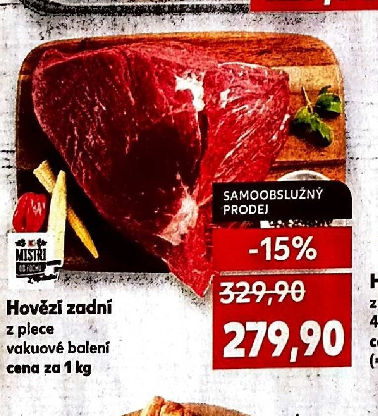 Hovězí zadní z plece