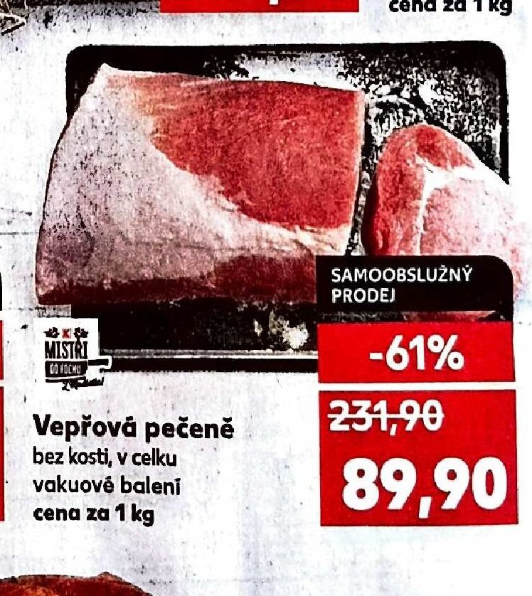 Vepřová pečeně bez kosti