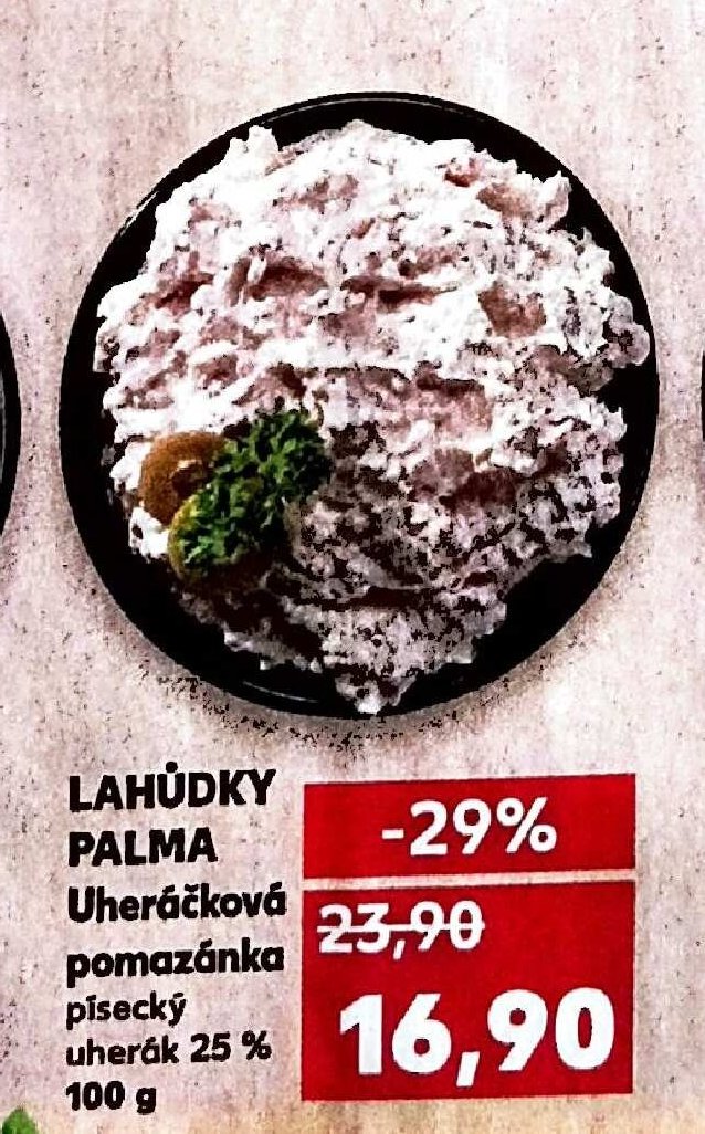 LAHŮDKY PALMA Uheráčková pomazánka písecký uherák 25 % 100 g