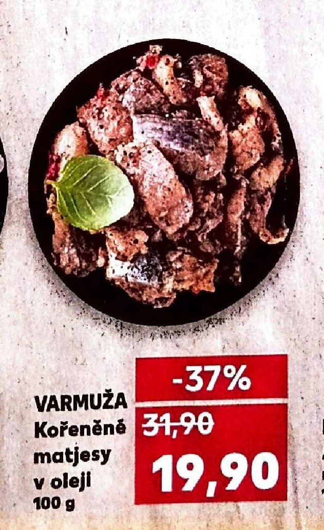 VARMUŽA Kořeněné matjesy v oleji 100 g