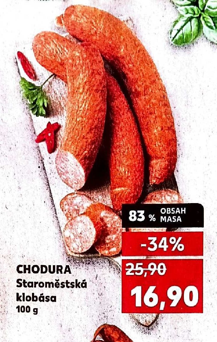 CHODURA Staroměstská klobása