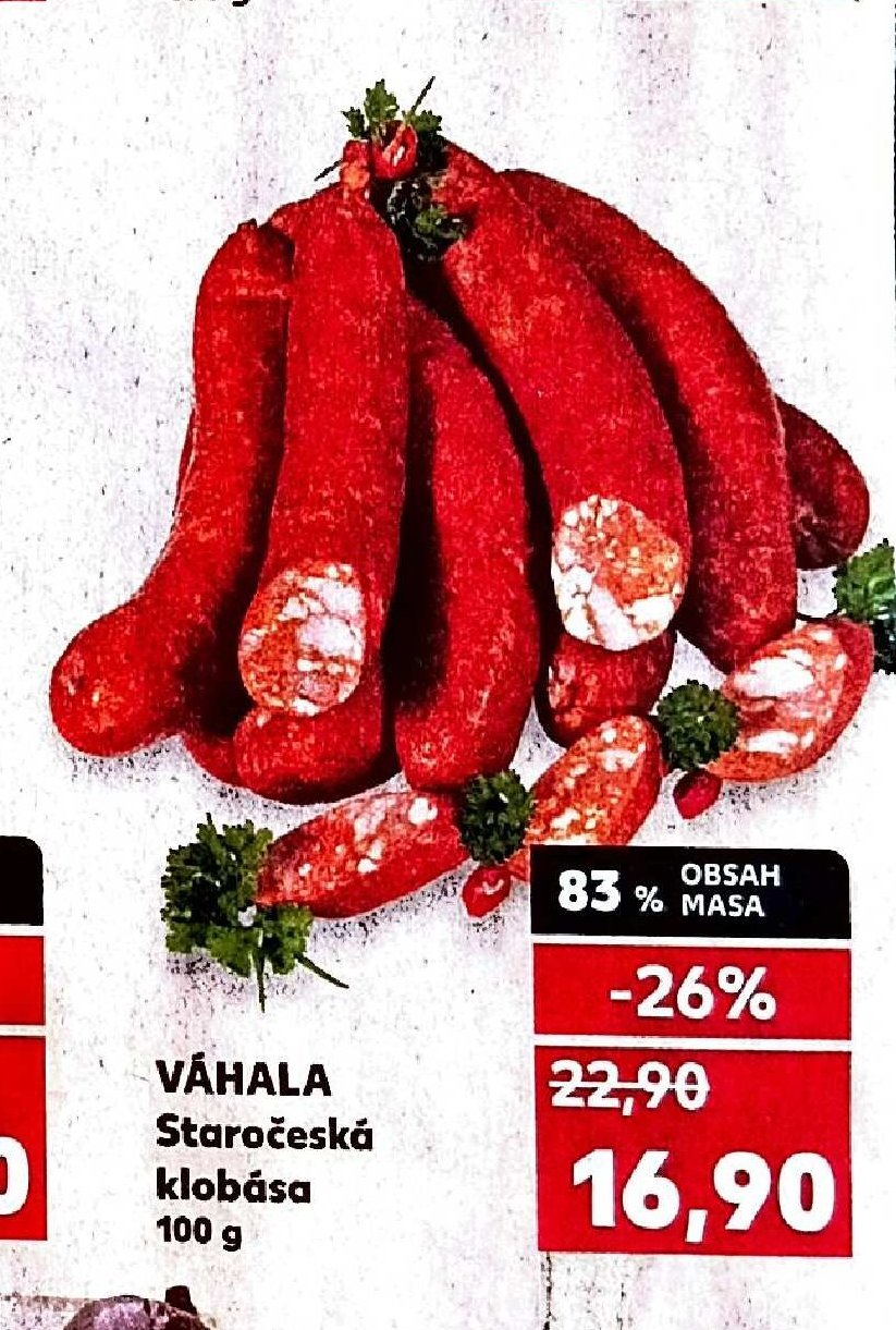 VÁHALA Staročeská klobása