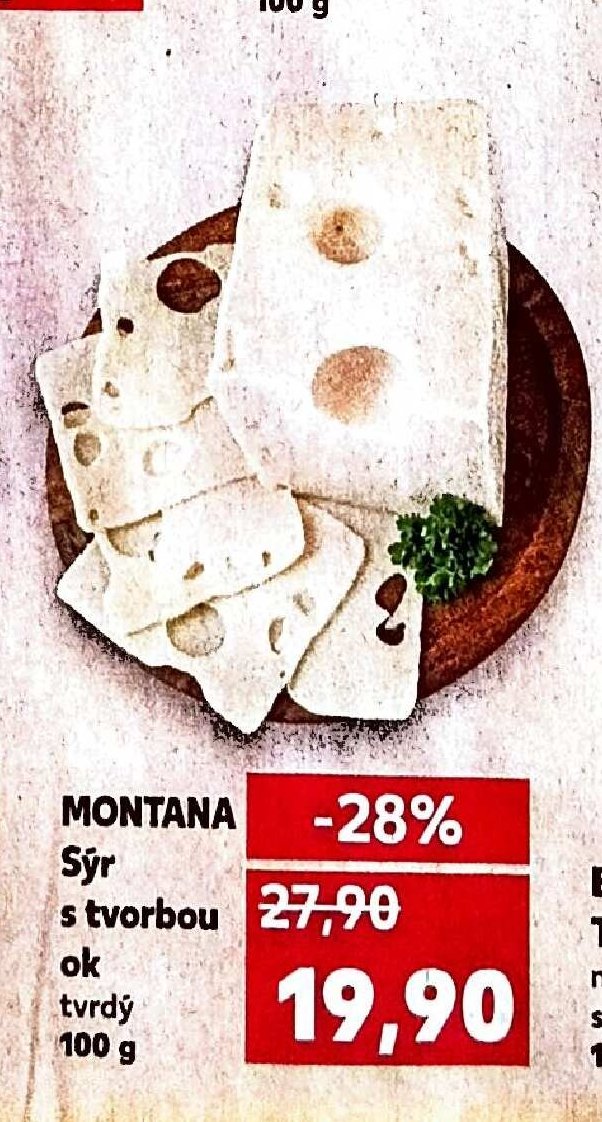 MONTANA Sýr s tvorbou ok tvrdý