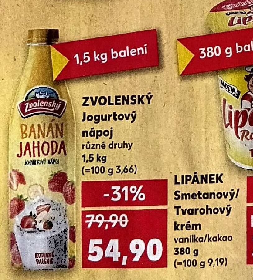 ZVOLENSKÝ Jogurtový nápoj