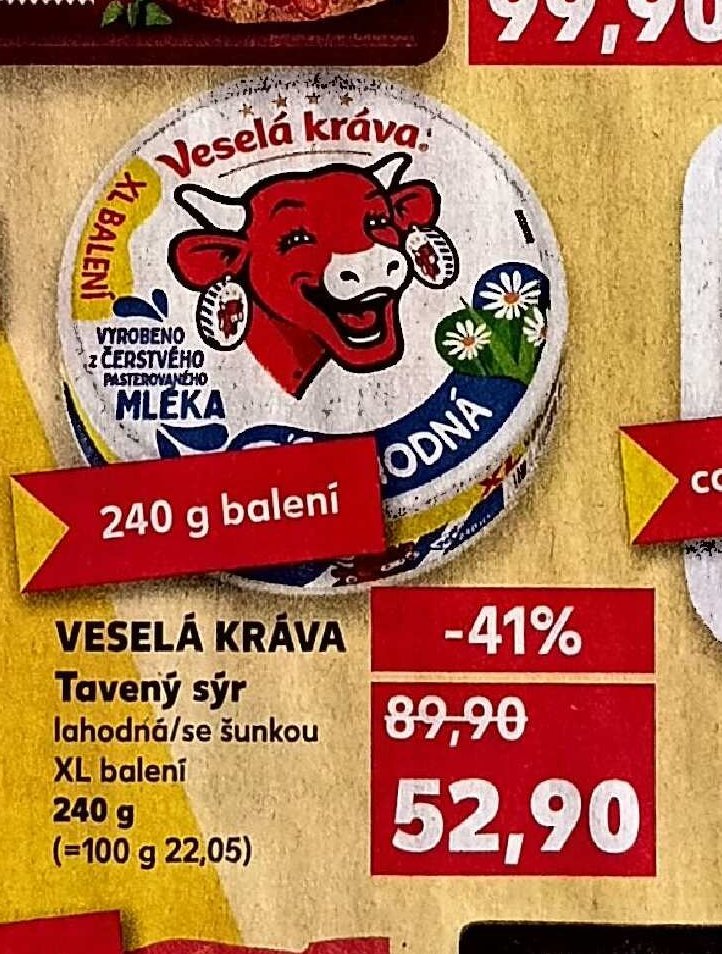 Veselá kráva tavený sýr 240g