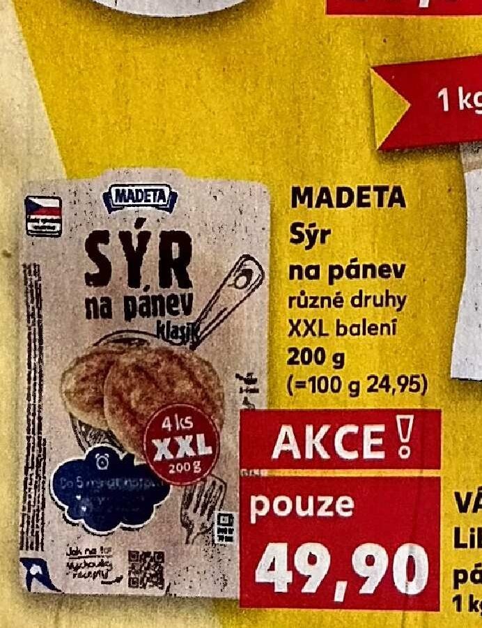Madeta Sýr na pánev 200g