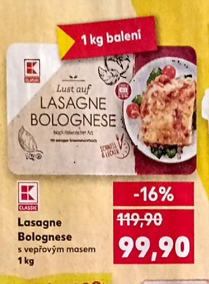 Lust auf Lasagne Bolognese