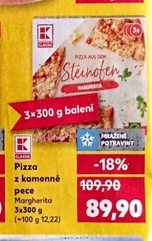 Pizza z kamenné pece Margherita