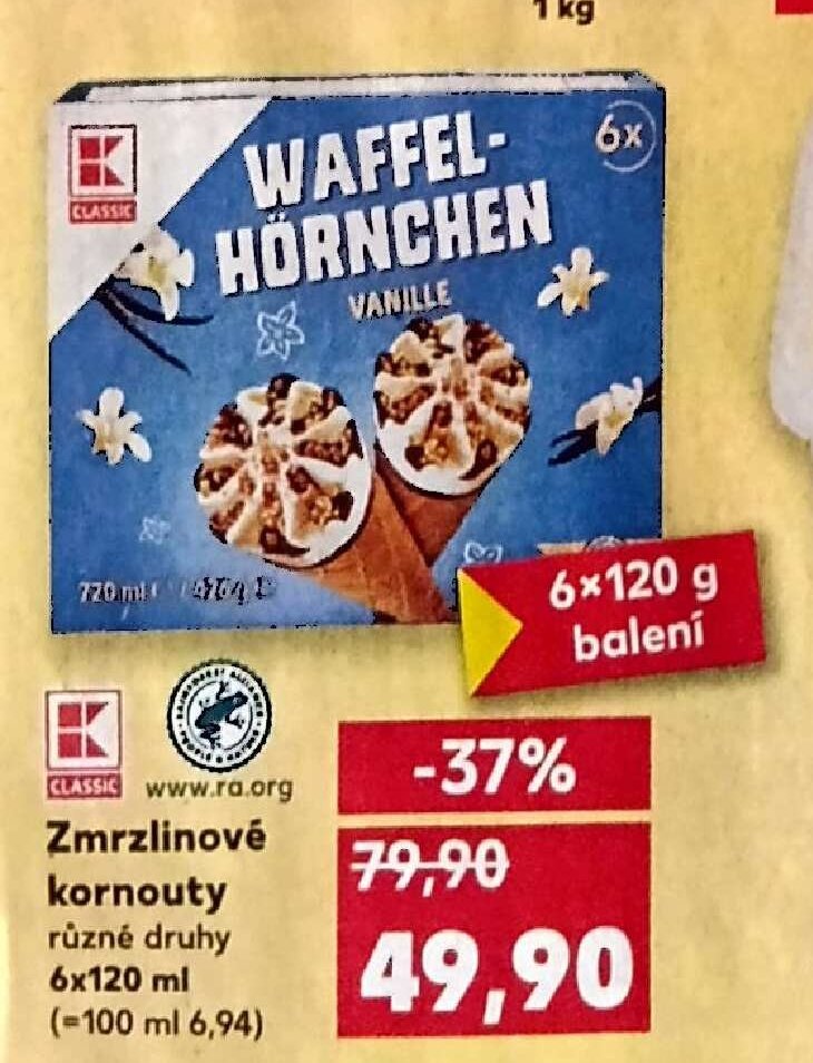Waffel-Hörnchen vanille