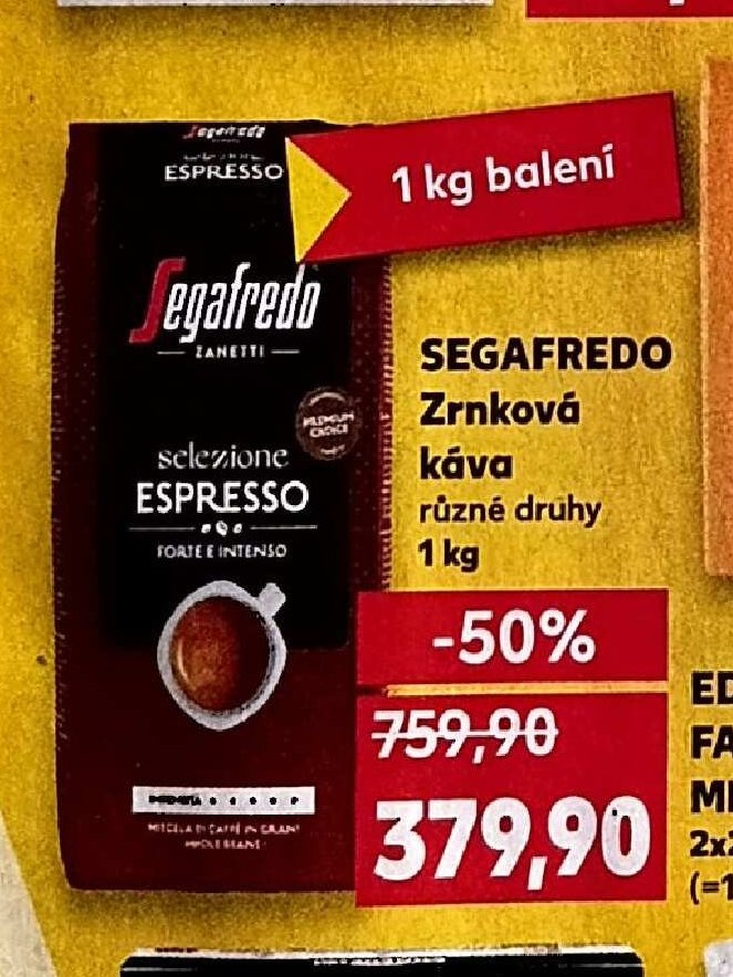 Segafredo Zrnková káva