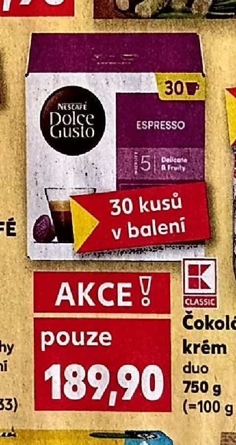Nescafé Dolce Gusto kávové kapsle
