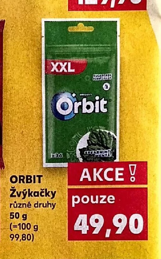 Orbit Žvýkačky 50 g