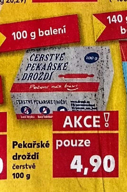 Pekařské droždí 100 g