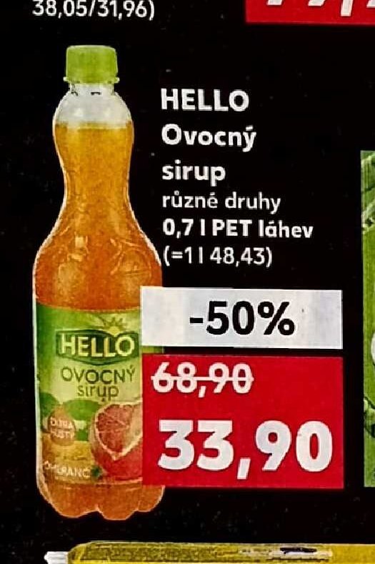 HELLO Ovocný sirup
