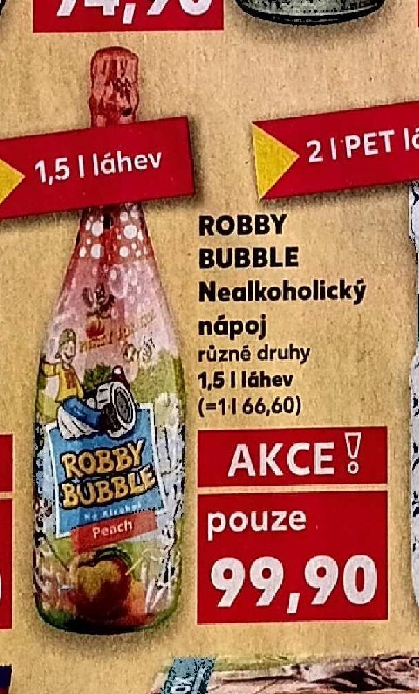 ROBBY BUBBLE Nealkoholický nápoj