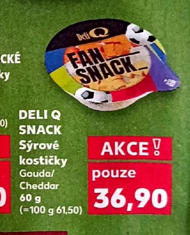DELI Q SNACK Sýrové kostičky