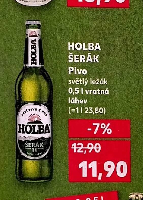 Holba Šerák Pivo