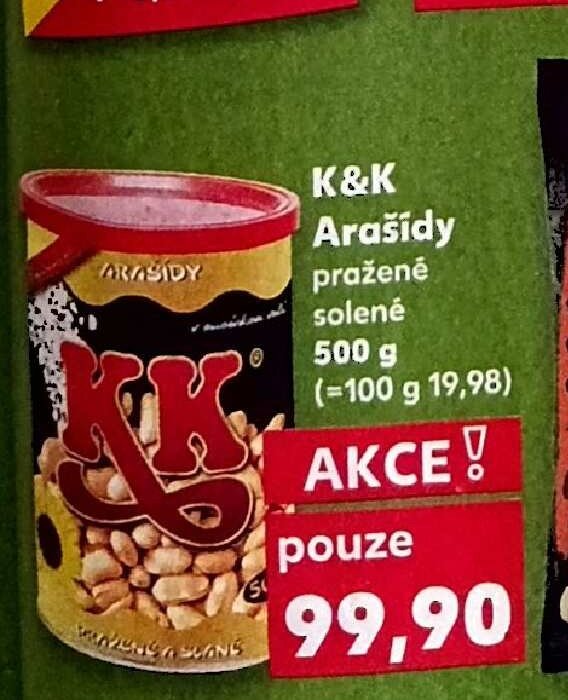 K&K Arašídy pražené solené