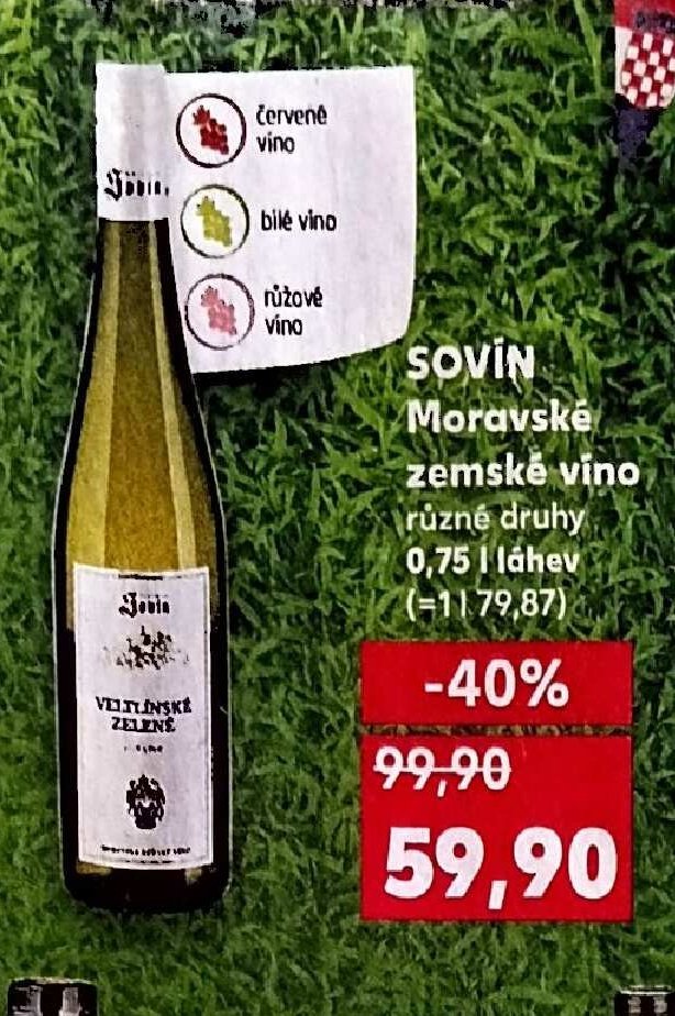 SOVIN Moravské zemské vino