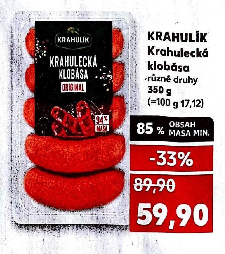 KRAHULÍK Krahulecká klobása
