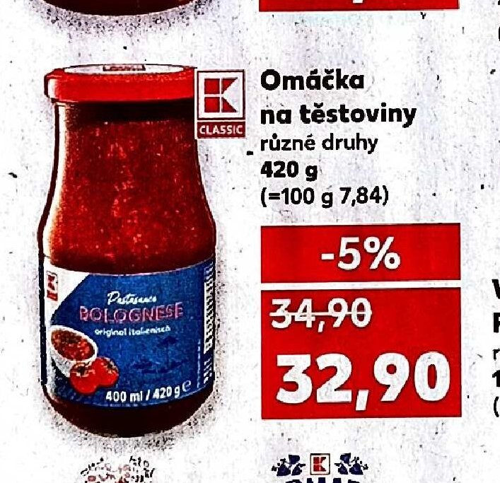 Omáčka na těstoviny