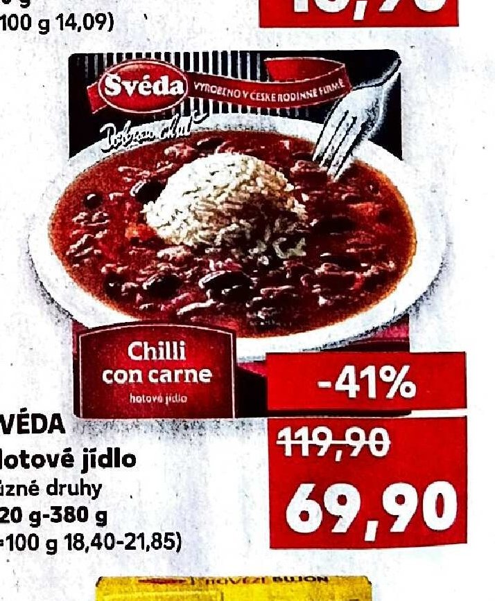 ŠVÉDA Hotové jídlo