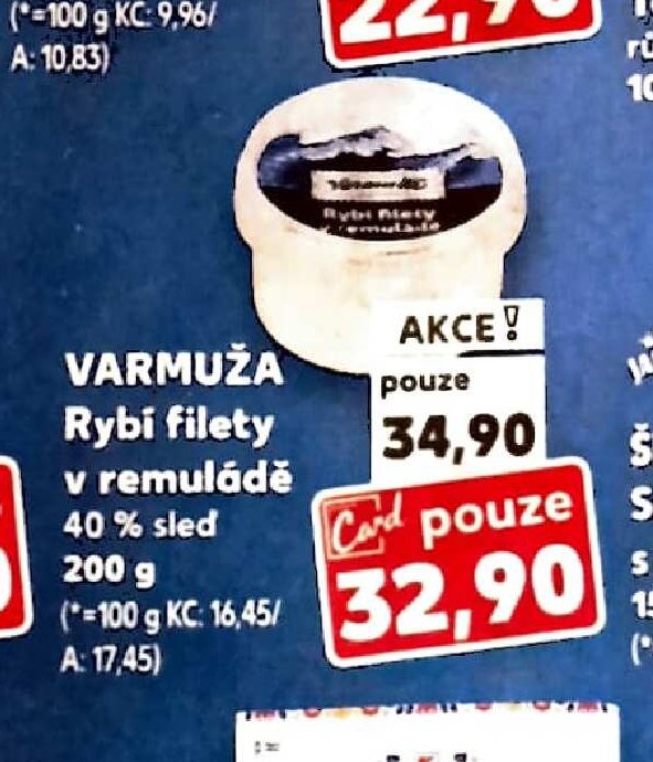Varmuža Rybí filety v remuládě 200 g