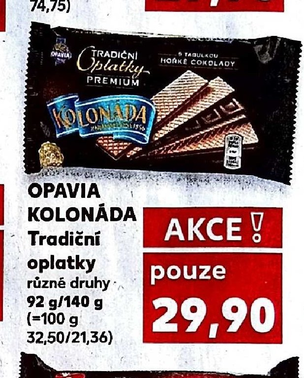 Opavia Kolonáda oplatky