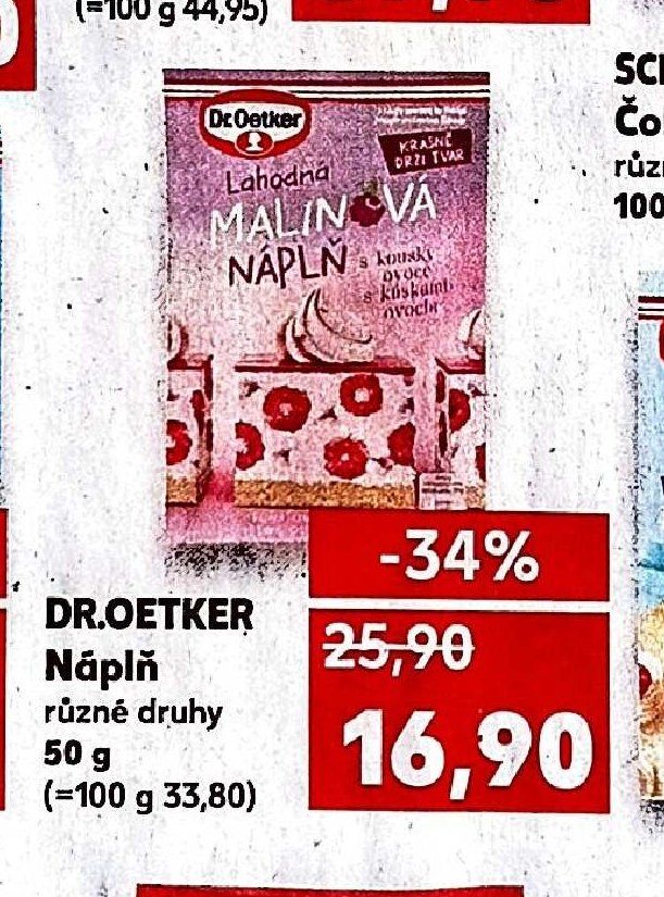 Dr. Oetker Náplň