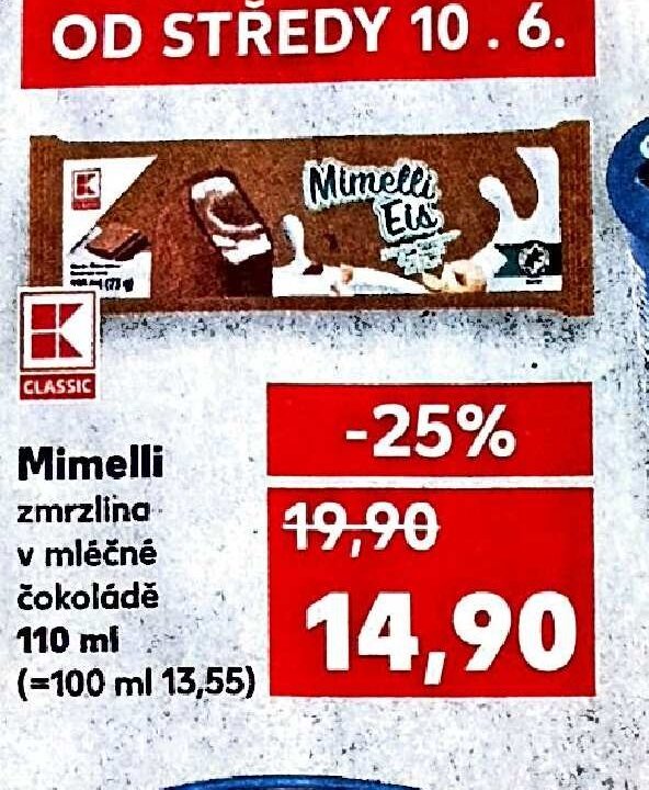 Mimelli zmrzlina v čokoládě