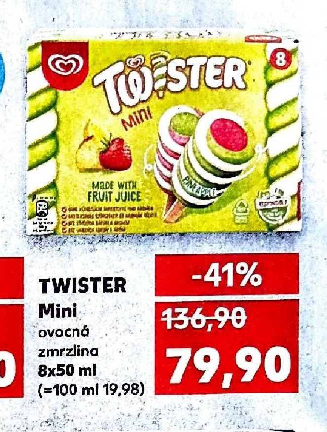 Twister Mini ovocná zmrzlina