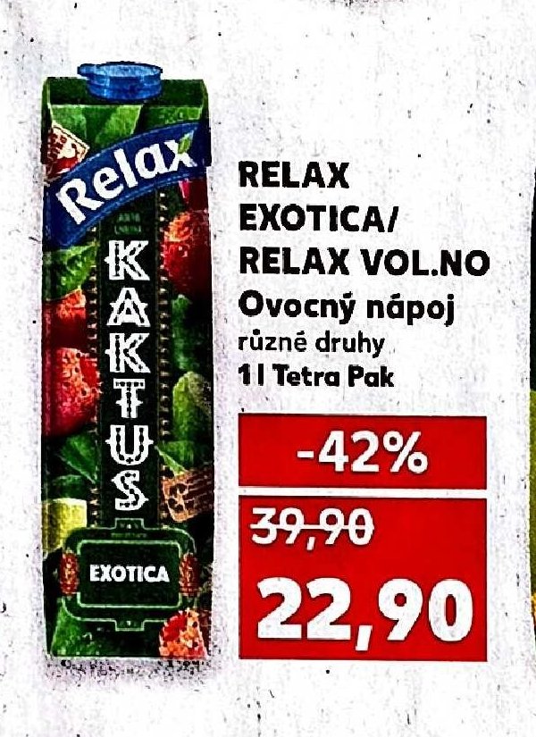 RELAX EXOTICA/RELAX VOL.NO Ovocný nápoj