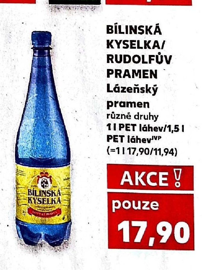 BÍLINSKÁ KYSELKA/RUDOLFŮV PRAMEN Lázeňský pramen