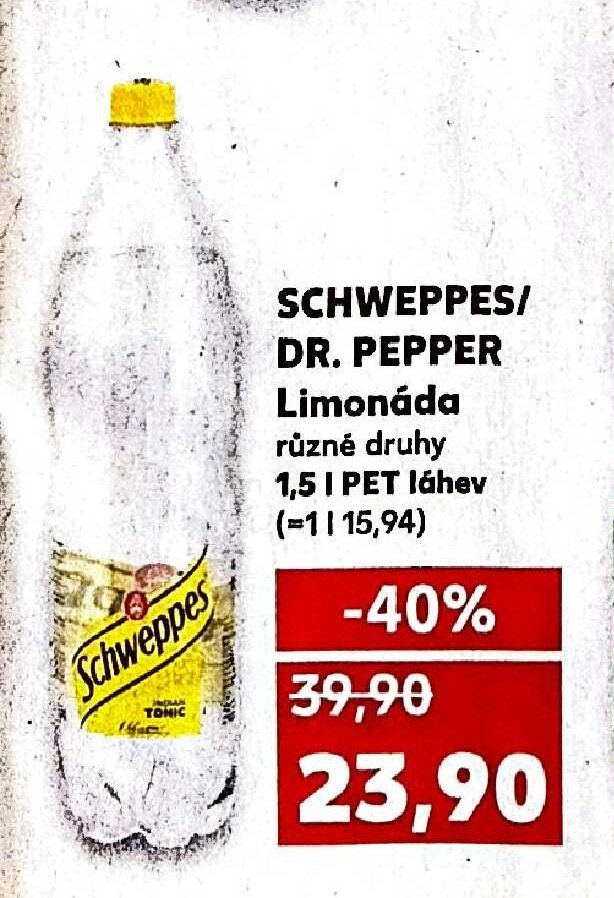 SCHWEPPES/DR. PEPPER Limonáda