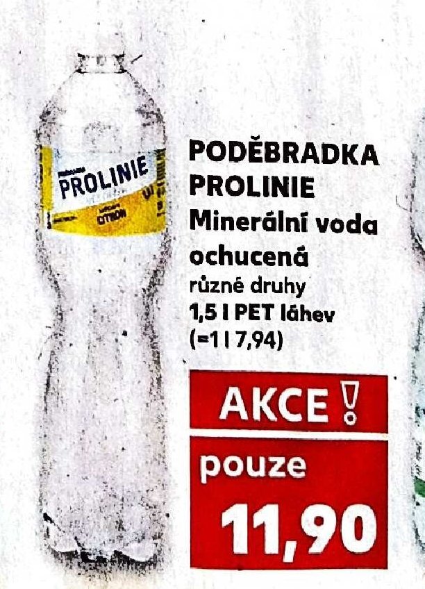PODĚBRADKA PROLINIE Minerální voda