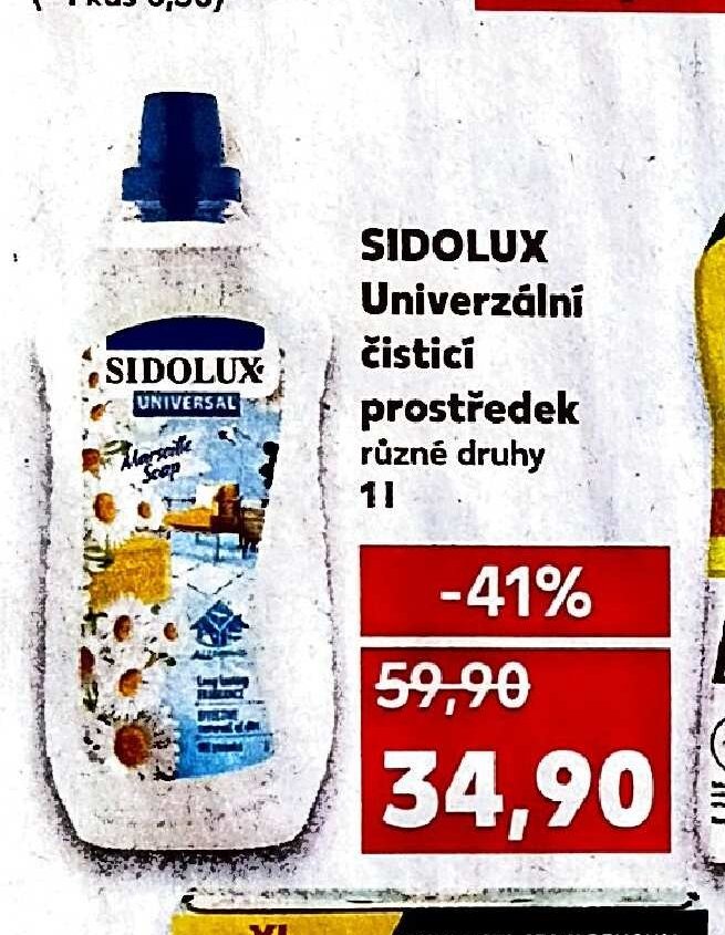 SIDOLUX Univerzální čisticí prostředek různé druhy 1 l