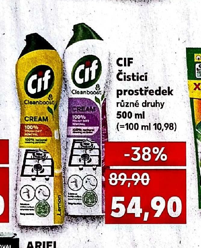 CIF Čisticí prostředek různé druhy 500 ml