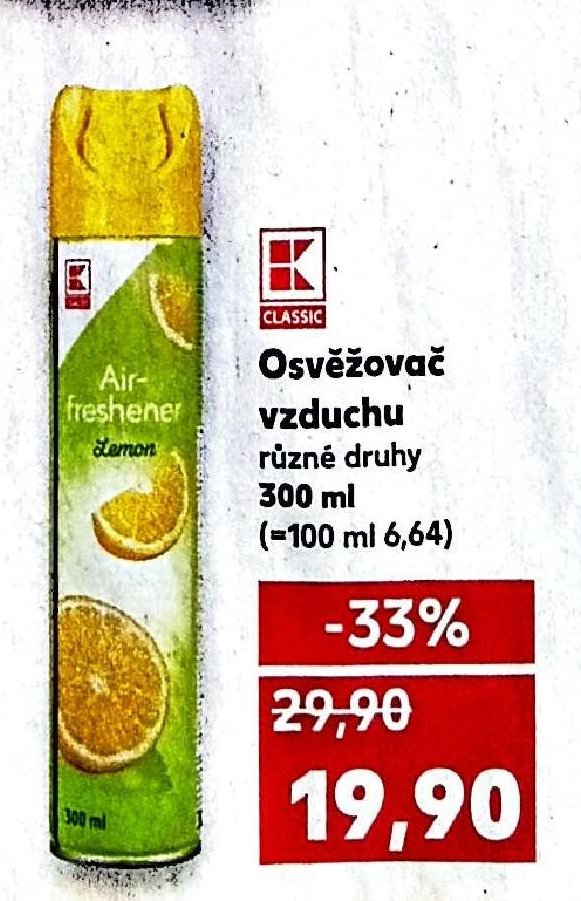 OSVĚŽOVAČ VZDUCHU různé druhy 300 ml
