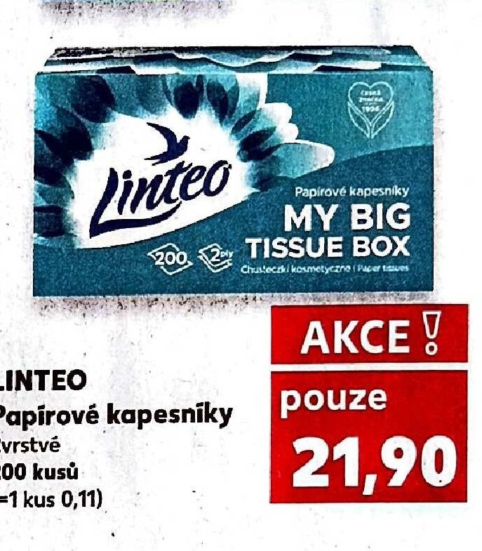 LINTEO Papírové kapesníky