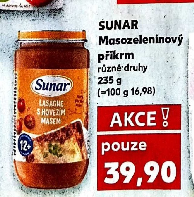 SUNAR Masozeleninový příkrm