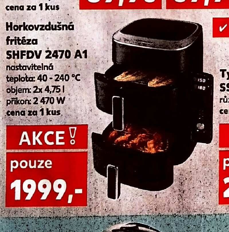 Horkovzdušná fritéza SHFDV 2470 A1