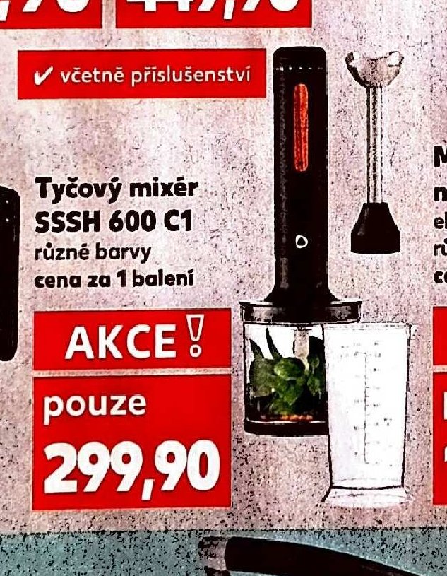 Tyčový mixér SSHH 600 C1
