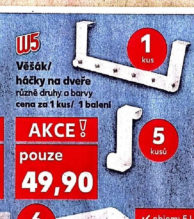 Věšák/háčky na dveře