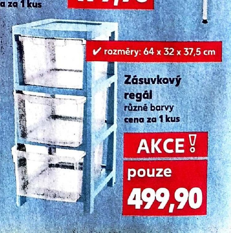 Zásuvkový regál