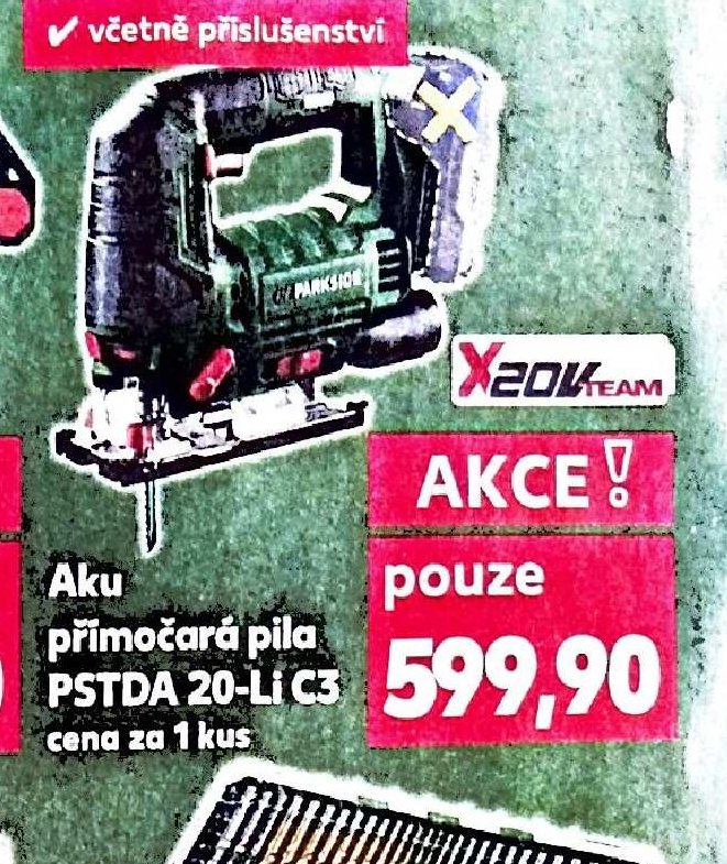 Aku přímočará pila PSTDA 20-Li C3