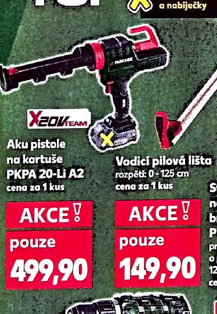 Aku pistole na kartuše PKPA 20-Li A2