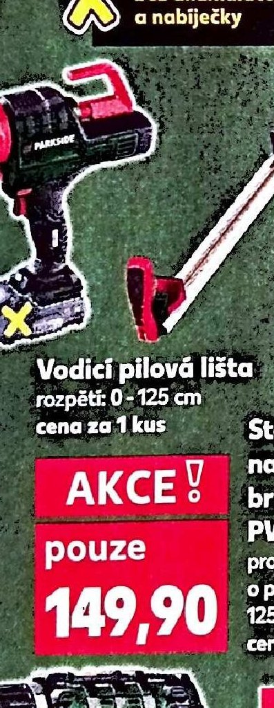 Vodicí pilová lišta