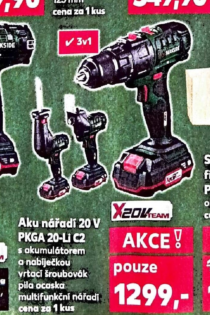 Aku nářadí 20 V PKGA 20-Li C2