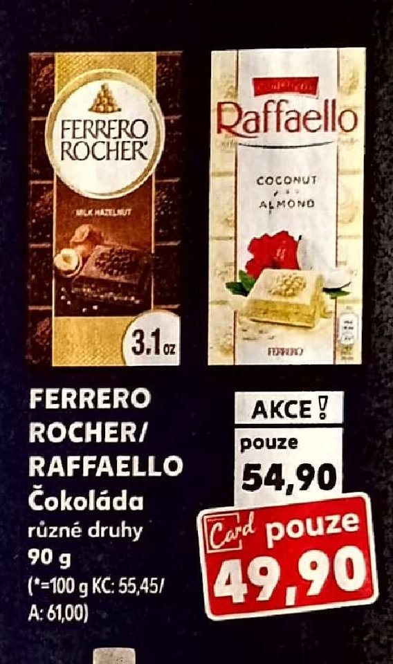 Ferrero Rocher/Raffaello