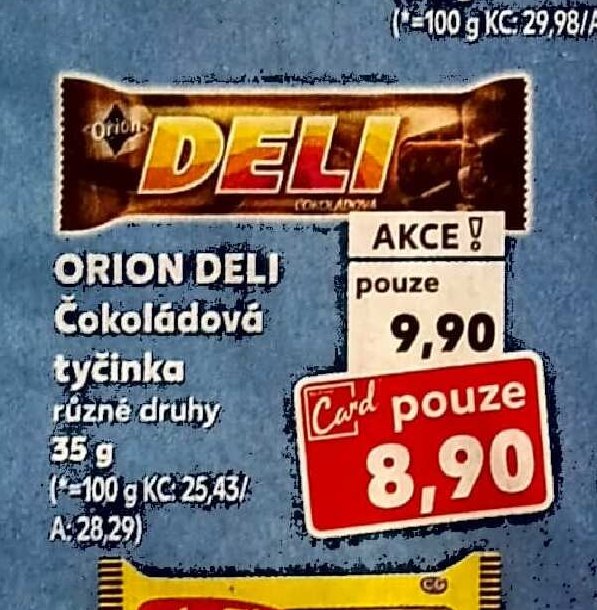 Orion Deli čokoládová tyčinka
